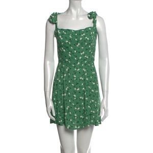 Reformation Green Floral Sundress, Size 8